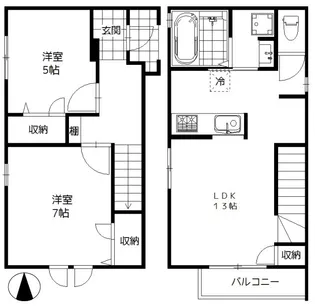 CASA BIANCAの間取り