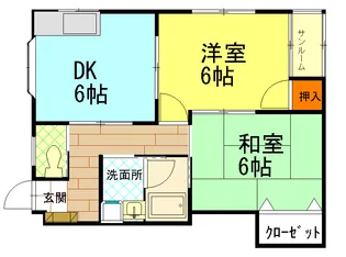 クリーンキャッスル【1階】の間取り