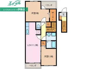 カーサ・フィオーレI【2階】の間取り