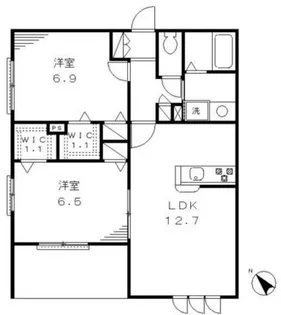 ラ スカラ 西船橋【1階】の間取り