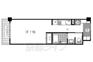 やすらぎの社【2階】の間取り