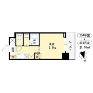 MAXIV大阪堺【8階】の間取り