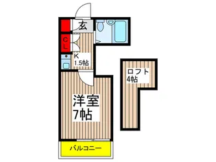 リベラル志木【2階】の間取り