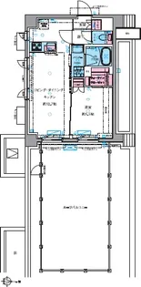 ジェノヴィア四谷三丁目グリーンヴェール【4階】の間取り