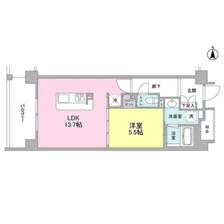 アンビエンテ経堂【4階】の間取り