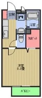 エクセルドミール B【2階】の間取り