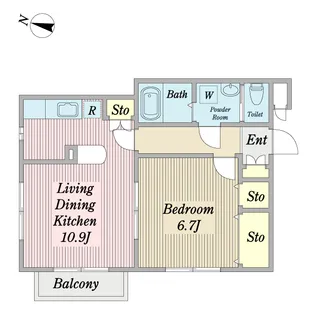 エストII【2階】の間取り