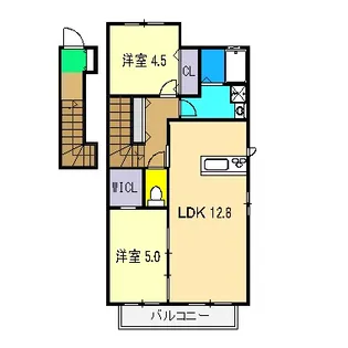 メゾン マルソ D棟【2階】の間取り