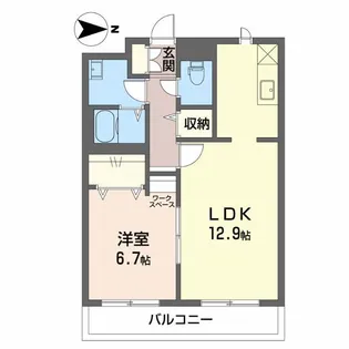グランドメゾン西小川【2階】の間取り
