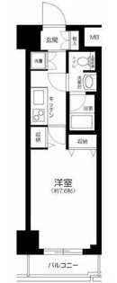 パレステュディオ渋谷本町【11階】の間取り