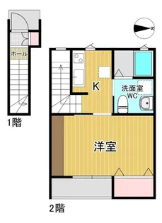 レセナ緑町A【2階】の間取り