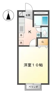 グランシェール仲間町【1階】の間取り