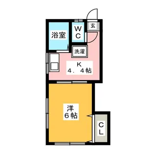 メゾン泰中【2階】の間取り