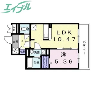 ティーダ【2階】の間取り