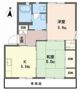 アクアトピア【1階】の間取り