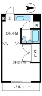 ヴィレッジ1【3階】の間取り