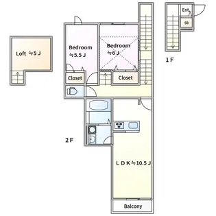 マインハオス【2階】の間取り
