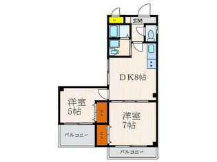 ジョリーコートノムラ【7階】の間取り