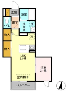 椿ヴィレッジ【2階】の間取り