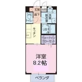 プレザントK【2階】の間取り