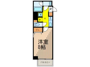 アーバネックス清澄白河II【6階】の間取り