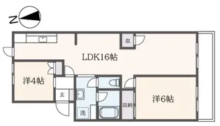 FONTAINE稲田堤【1階】の間取り