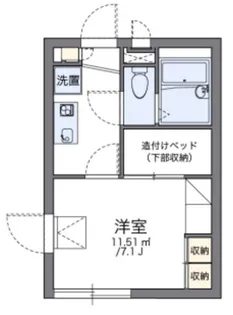 レオパレスEXCEED【1階】の間取り