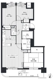 ロイヤルヒルズ東戸塚【11階】の間取り