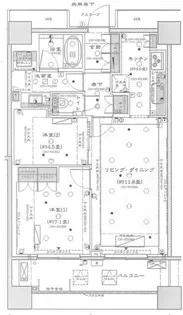 テラス渋谷美竹【5階】の間取り