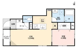 リーブルファイン緑区中野田II【1階】の間取り