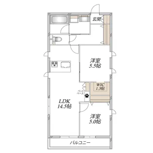(仮称)和光市新倉メゾン【2階】の間取り