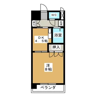 サザン名駅EAST【12階】の間取り