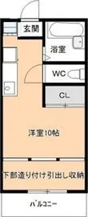 コーポメルベーユ【1階】の間取り