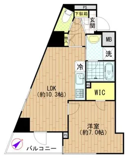 アリーチェ中落合【9階】の間取り