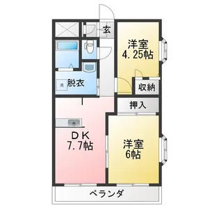 第5本多ビル【1階】の間取り