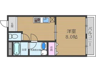 チェリーコート【2階】の間取り