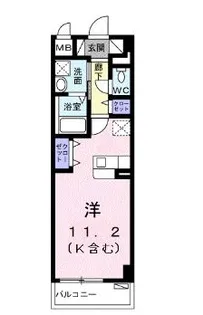 オンネアまかび【1階】の間取り