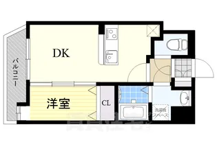 アクアシティ日赤通【4階】の間取り