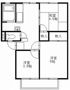 桜ハイツ【2階】の間取り