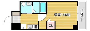 エステムコート難波IVパークグレイス【4階】の間取り