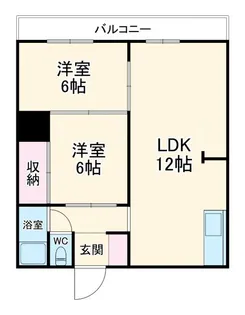 城山ハイツ【1階】の間取り
