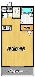 フローラ川内【4階】の間取り