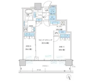 パークシティ柏の葉キャンパス ザ・ゲートタワー ウエスト【32階】の間取り