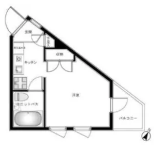 オークハウス北千束【2階】の間取り