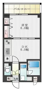 リバティベル【1階】の間取り