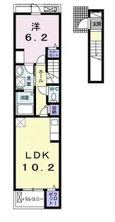 アルカンシエル【2階】の間取り