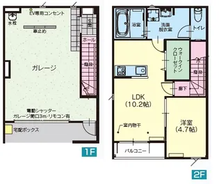 アウトリメッサ駒生の間取り