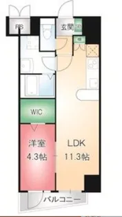 フォレシティ栄【5階】の間取り