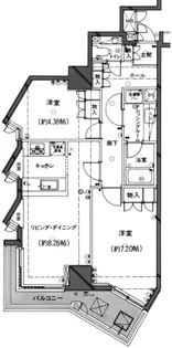 セルベコート立川【4階】の間取り