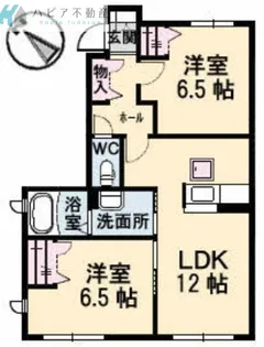 ガーデンスクエア A【1階】の間取り